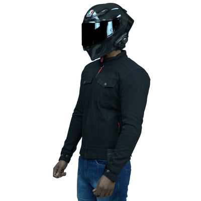 FORZA BLAZE BLACK KEVLAR DENIM JACKET