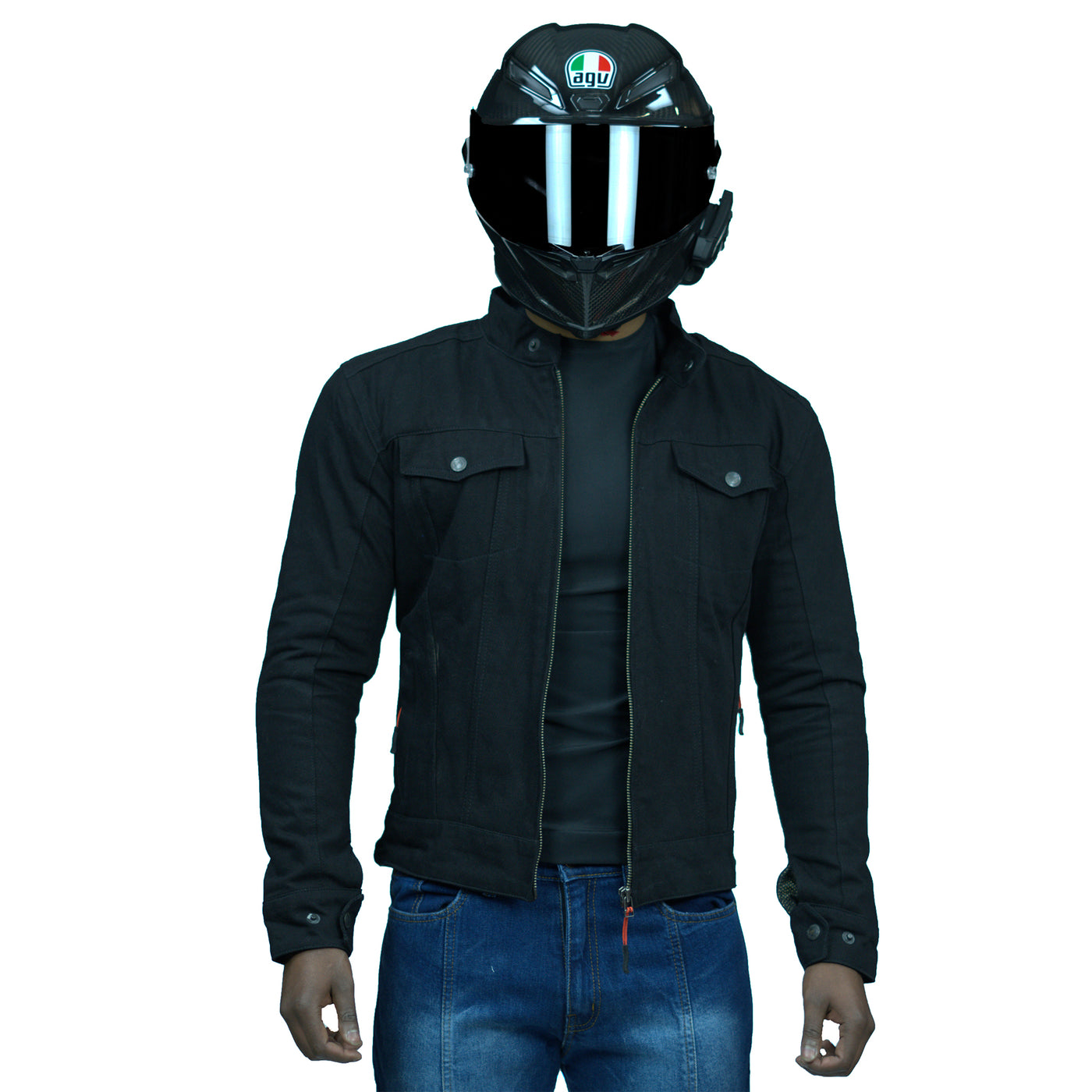 FORZA BLAZE BLACK KEVLAR DENIM JACKET