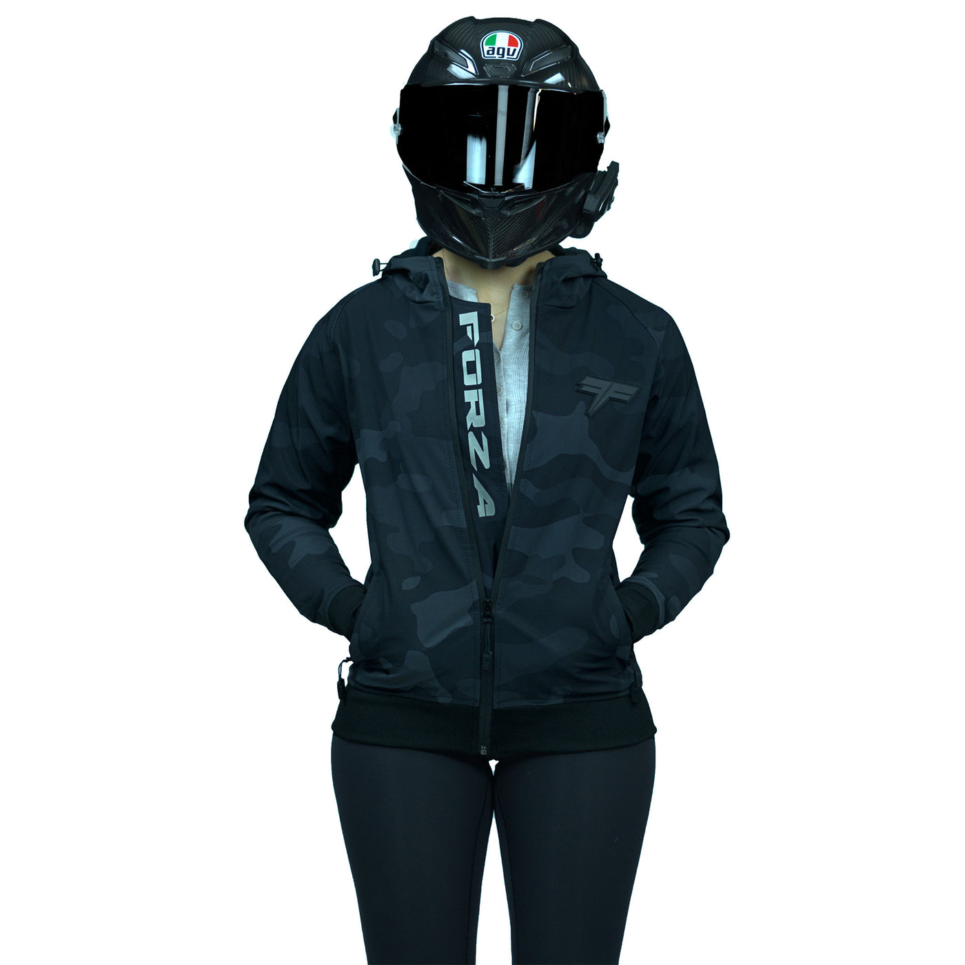 FORZA ENFORCER LADIES KEVLAR CAMO HOODIE